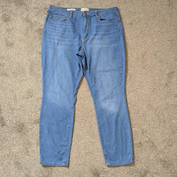 UNIVERSAL THREAD High Rise Skinny Blue Stretch Denim Jeans; Size 16/33R - Picture 1 of 5